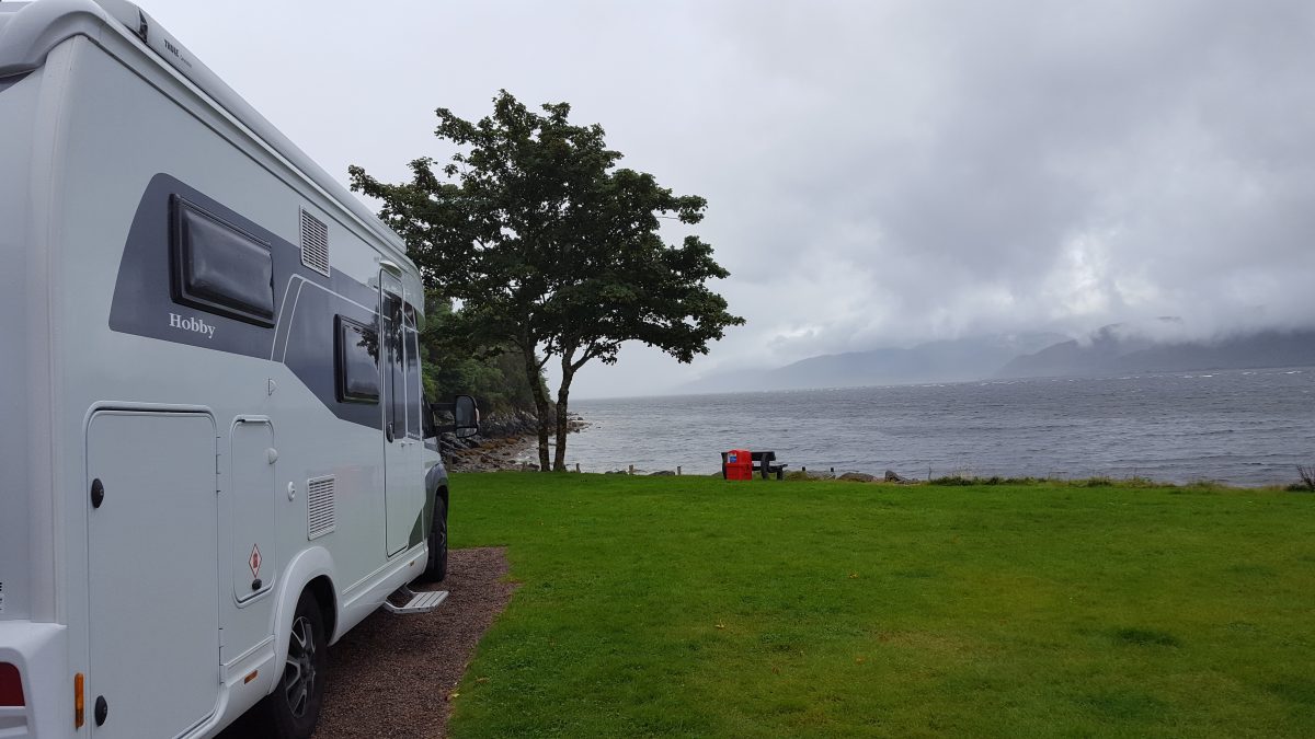 Staying at the fantastic Bunree campsite on Loch Linnhe
