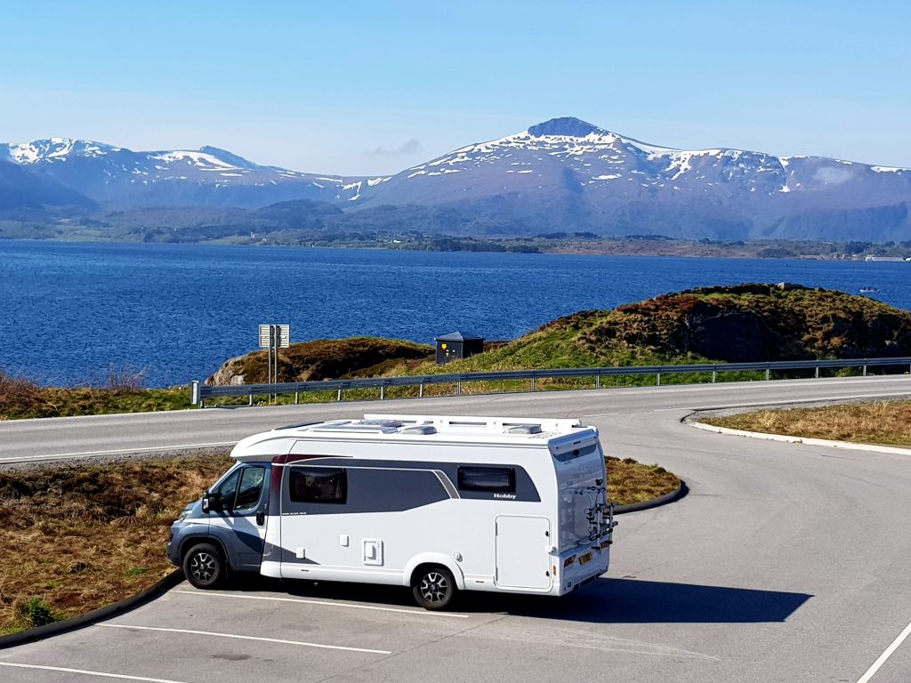 Atlantic road Norway motorhome parking