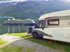 Geiranger fjord campsite
