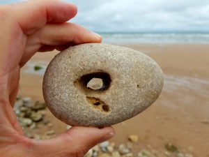 Omaha beach pebble
