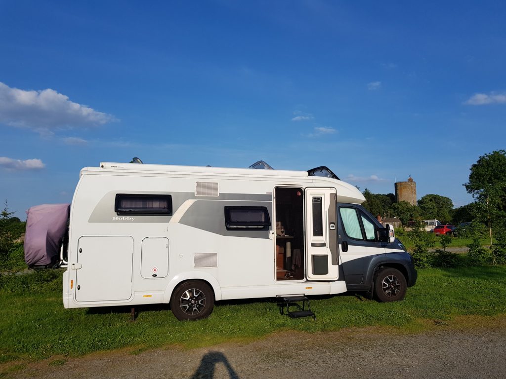 Motorhome aire at Vouvant