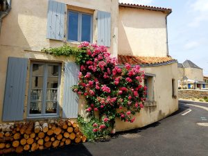 Typical house in Vouvant, France