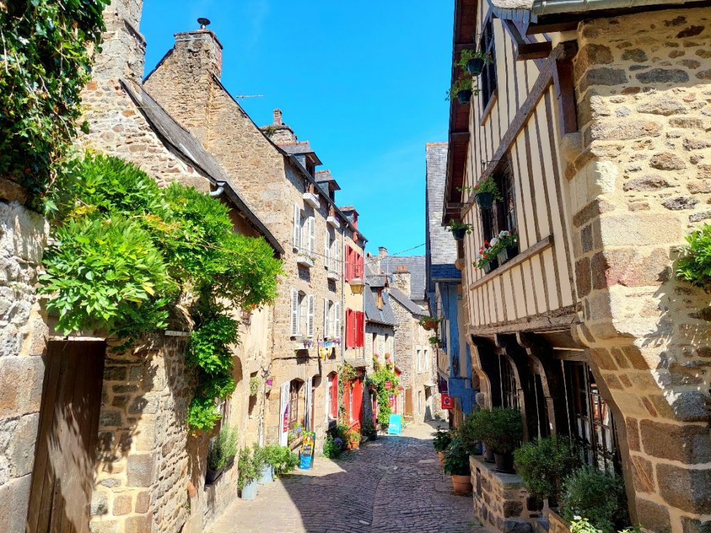 Dinan medieval city on a motorhome tour of Brittany